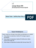 Pertemuan I Konsep Dasar IPS