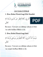 Niat Zakat Fitra