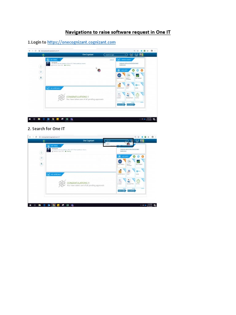 Software Request Process in One IT | PDF | Business | Finance & Money ...