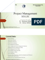 Project Management: Dr. Mahmoud Malek Dr. Asmaa Soliman