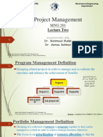 Project Managemet Lecture Two