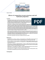 Effects of Compaction On Pore Structure and Soil Hydraulic Properties