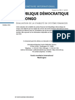 République Démocratique Du Congo: Évaluation de La Stabilité Du Système Financier