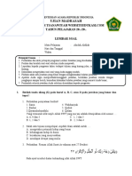 Soal UM MTs - AA