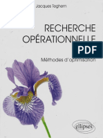 Recherche Operationnelle Tome 1 Methodes D'optimisations