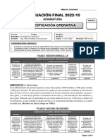 Examen parcial Investigación Operativa