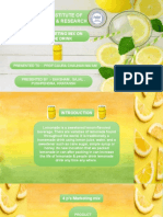 4 P's Marketing Mix for Lemonade Drink