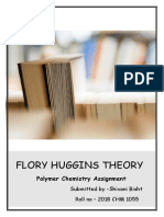 Flory Huggins Theory: Polymer Chemistry Assignment