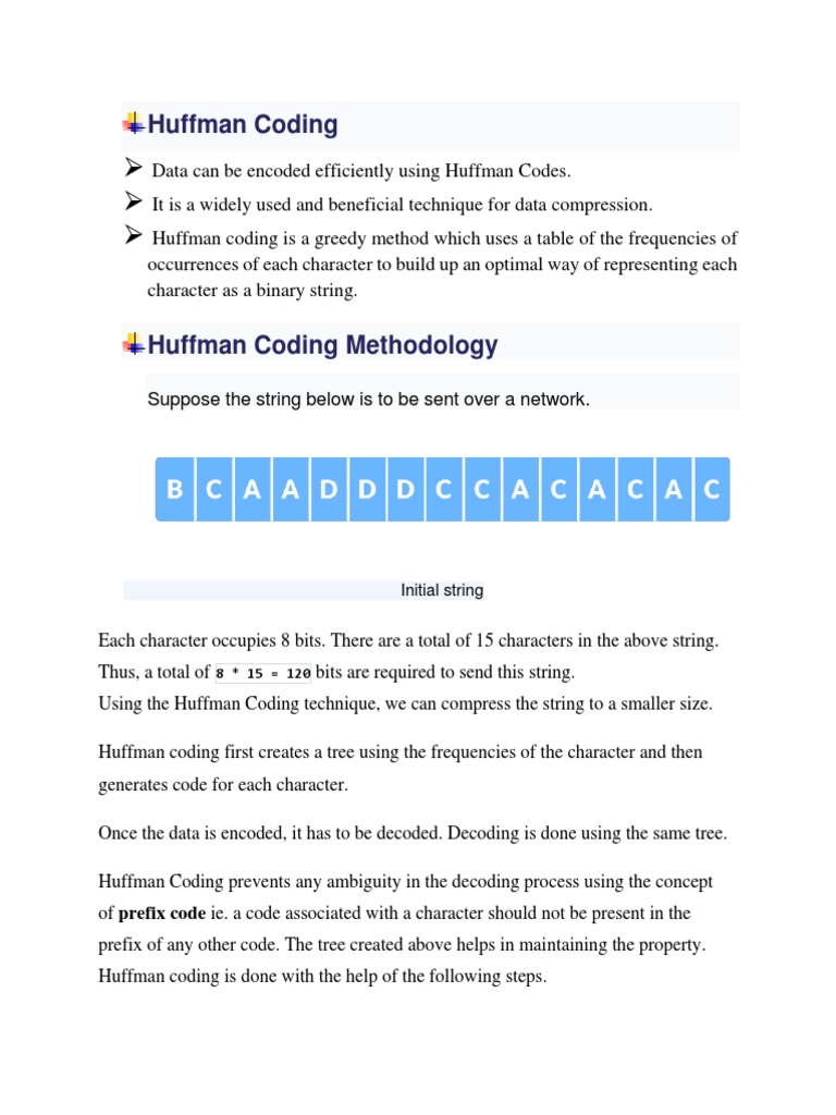 Hauffman Coading | PDF | Code | Computer Engineering