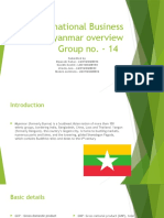 International Business Myanmar Overview Group No. - 14