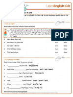 Grammar Practice Present Simple Verb to Be Worksheet