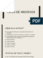 Tipos de Archivos.3ro