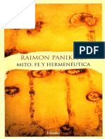 Mito, Fe y Hermenéutica - R Panikkar