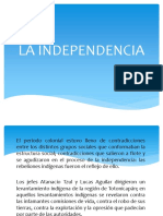 La independencia de Centroamérica y sus implicaciones para los distintos grupos sociales