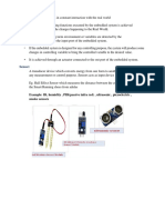 Sensors & Actuators: Embedded System I/O Interaction