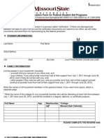 2011-2012 Verification Form For Federal Student Aid Programs