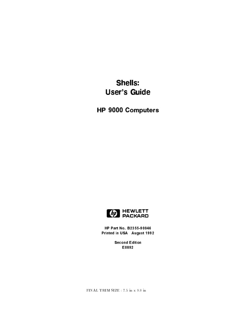Shells Beginner's Level | PDF | Command Line Interface | Hewlett Packard