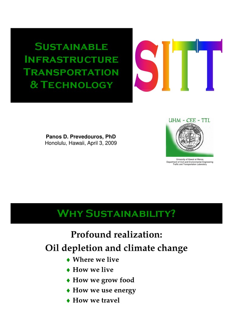 SITT - 2 Sustainable Infrastructure | PDF | Sustainability | Fuels
