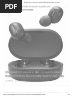 Manual Del Usuario de Los Auriculares Inalámbricos Bluetooth Redmi AirDots - Manuales +