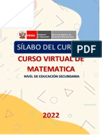 Silabo Curso Virtual Matematica 2022