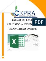 Brochure Curso Excel Aplicado A La Ingenieria