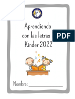 Cuadernillo Aprendiendo con las letras II Kinder 2022