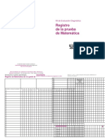 Registro de Matemática - 3°secundaria