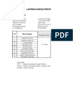 Pelaporan Harian Penyelenggaraan Pos Pelayanan Kesehatan Mudik 2022-1 PKM Pattiro Mampu-1