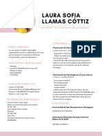 Estudiante Psicología Perfil Laboral Laura Sofía Llamas