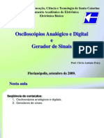 IFSC Eletrônica Básica: Osciloscópios e Geradores de Sinais