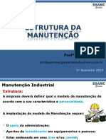 Manutenção Industrial - Aula 3 - Estrutura de Manutenção