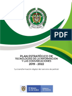 Plan Estrategico de Tecnologias de La Informacion y Las Comunicaciones - Peti 2019 - 2022 0