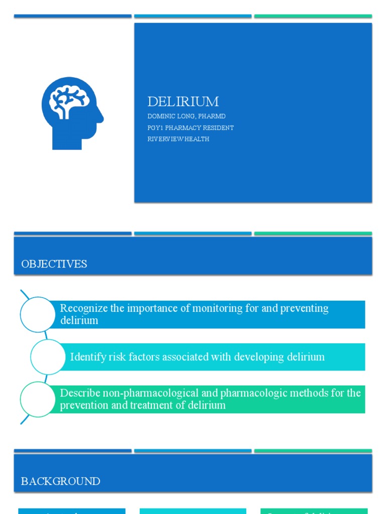 Delirium Presentation | PDF | Pharmacology | Drugs