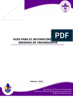 Guia para El Reconocimiento de Insignia de Organizador 2022