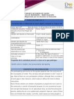 Format for Field Diary Practice