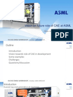 Vision On Future Role of CAE at ASML