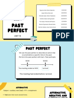 Past Perfect Tenses and Uses