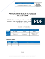 Sgi-Pro-010 Procedimiento Manejo de Residuos Sólidos - Obra