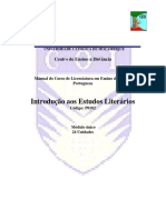 Introdução Estudos Literários UCM