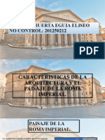 CARACTERISTICAS DE LA ARQUITECTURA Y DEL PAISAJE DE LA ROMA IMPERIAL