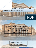 Caracteristicas de La Arquitectura y Del Paisaje de La Roma Imperial