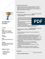 Shubham Dogra: Professional Summary