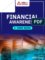 Financial Awareness E-Study Notes