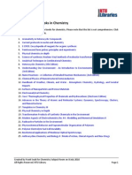 Selected List of E-Books in Chemistry