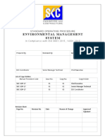 Environmental Management System: Standard Operating Procedure