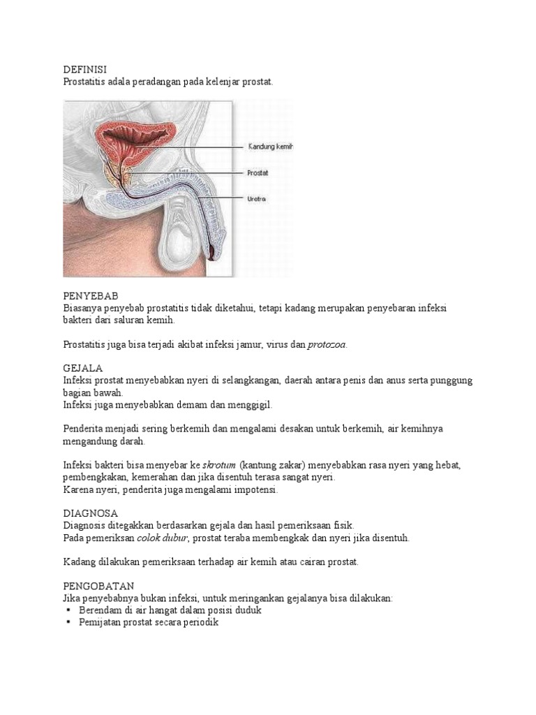 A krónikus prosztatagyulladás tünetei és kezelése