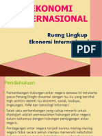 1 Ruang Lingkup Ekonomi Internasional