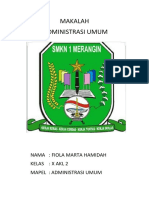 Makalah ADMINISTRASI UMUM (Covid - 19)