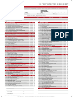 150 Point Inspection Check Sheet: Dealer and Vehicle Information