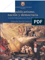 Republicanismo Nacion y Democracia en El Peru Decimononico